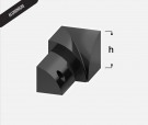 30 STK-AC AP 10mm innv. - Alu, Black powder coated thumbnail
