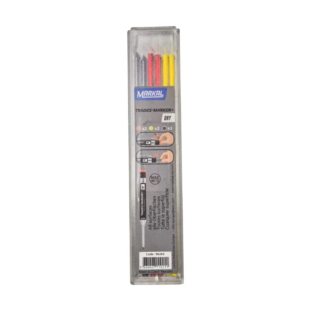 6STK MIKSFARGE REFILLSTIFT GRAFITTBLYANT, MARKAL