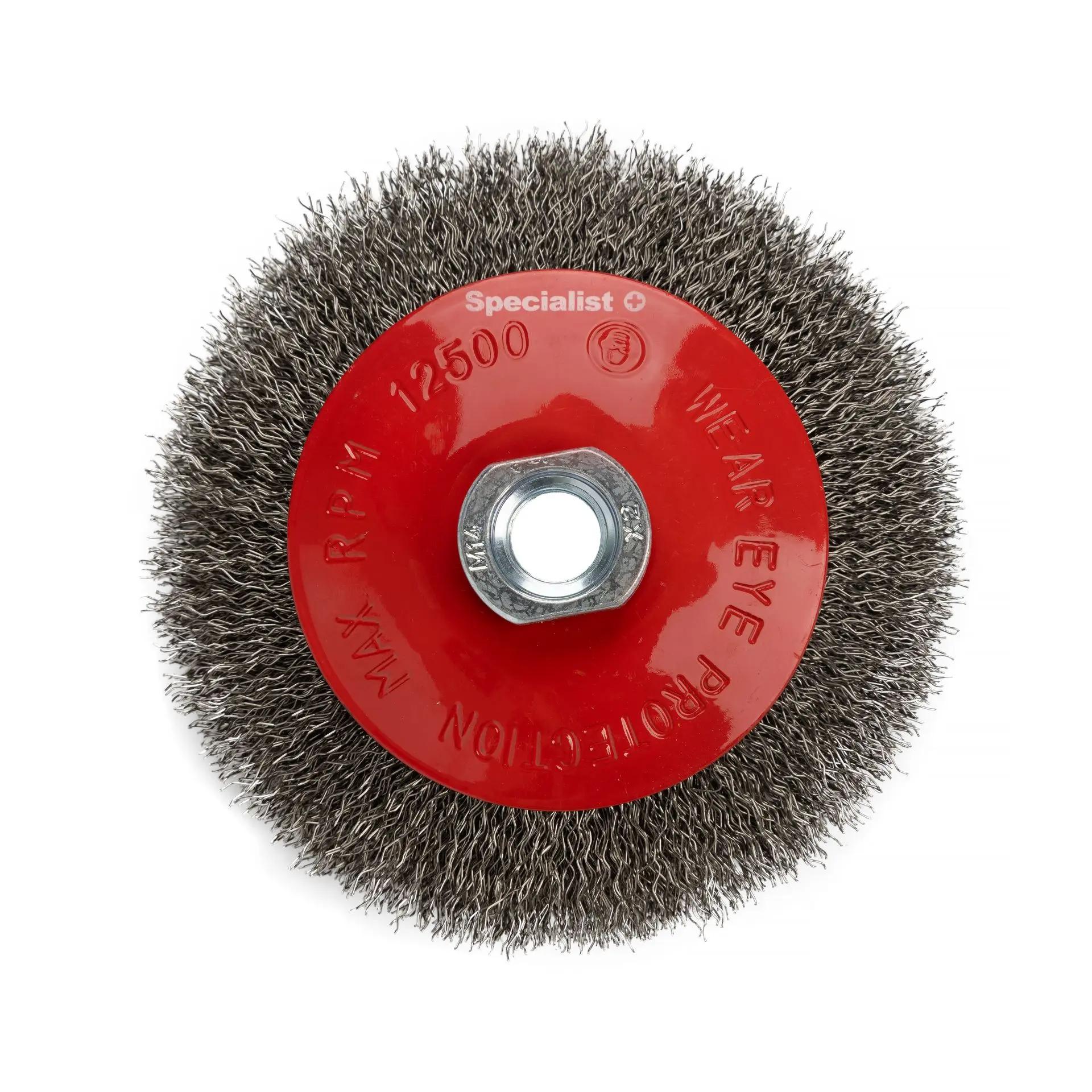 115MM STÅLBØRSTEHJUL TIL VINKELSLIPER