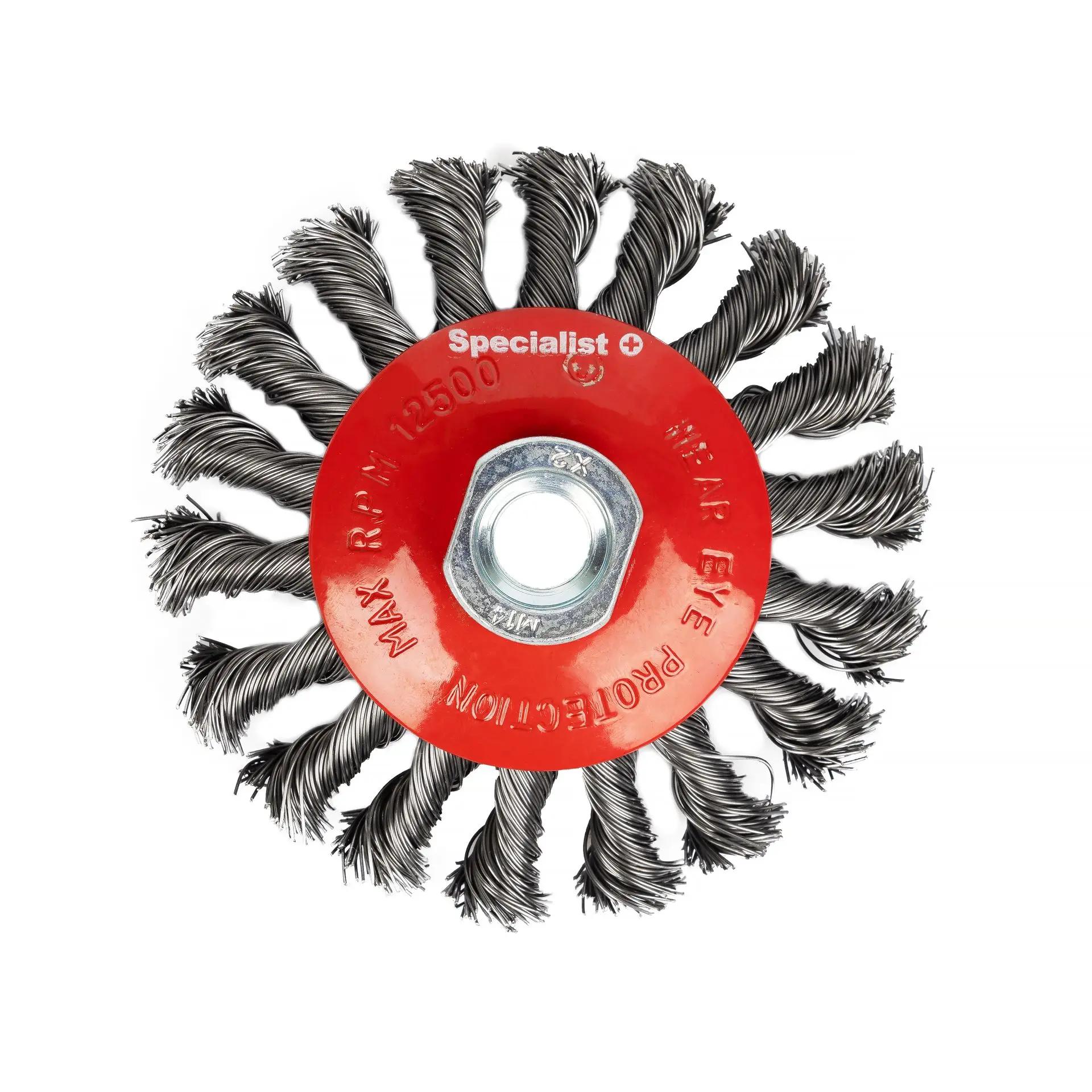 STÅLBØRSTEHJUL TIL VINKELSLIPER