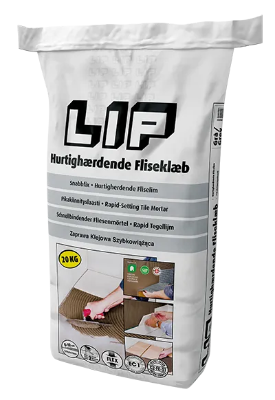20KG LIP HURTIGHERDENDE FLISLIM
