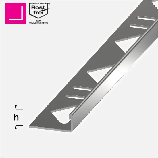 L-LIST V4A RUSTFRI STÅL (L: 250CM), ALFERPRO