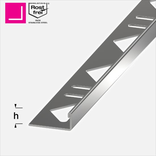 L-LIST V4A RUSTFRI STÅL (L: 250CM), ALFERPRO