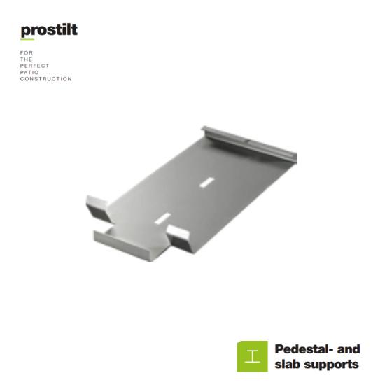 186X90MM BUNNKLIPS TIL PIEDESTAL V2A, PROSTILT