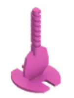 2MM AT NIVILLERINGSSKRUE ENKEL ROSA - 100STK
