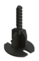 2MM AT NIVILLERINGSSKRUE 4-VEIS ANTHRACITE - 100STK