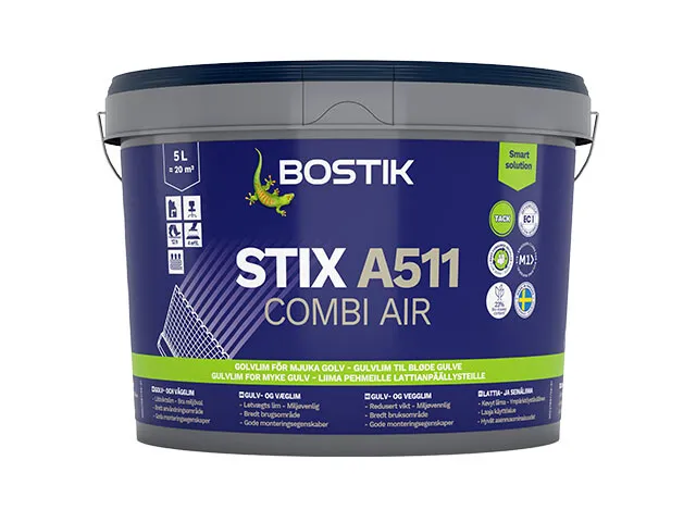 10L GULVLIM STIX A511 COMBI VEGGLIM HVIT, BOSTIK