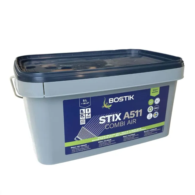5L GULVLIM STIX A511 COMBI VEGGLIM HVIT, BOSTIK