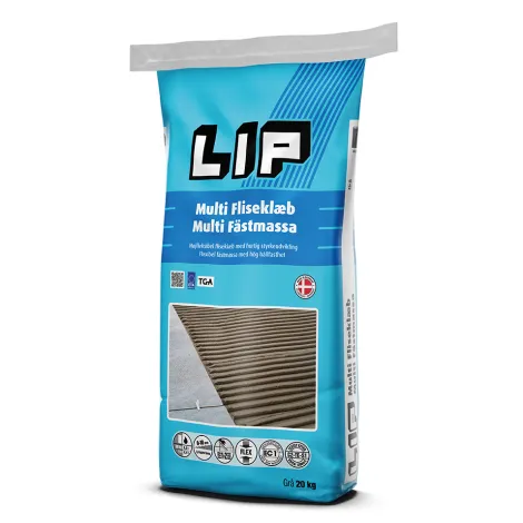 20KG LIP MULTI FLISLIM, GRÅ