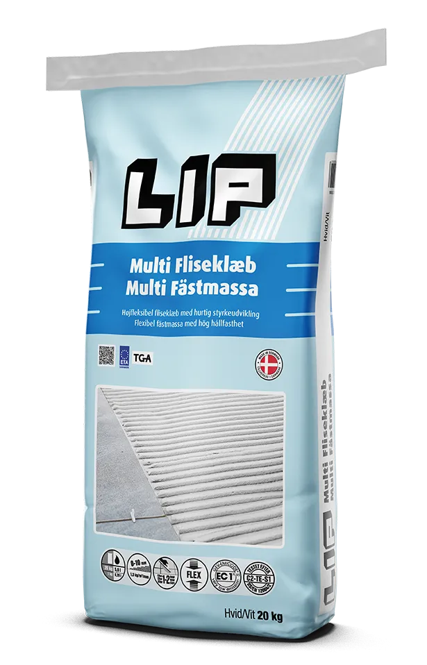 20KG LIP MULTI FLISLIM, HVIT