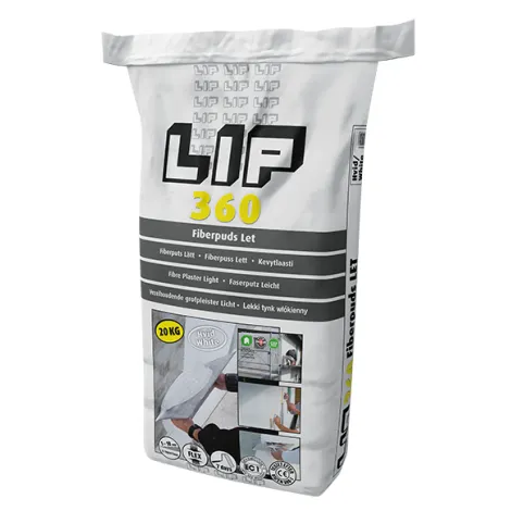 LIP 360 FIBERPUSS LETT, HVIT 20KG