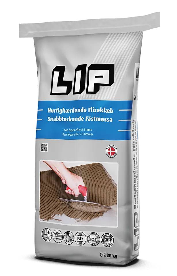 20KG LIP HURTIGHERDENDE FLISLIM