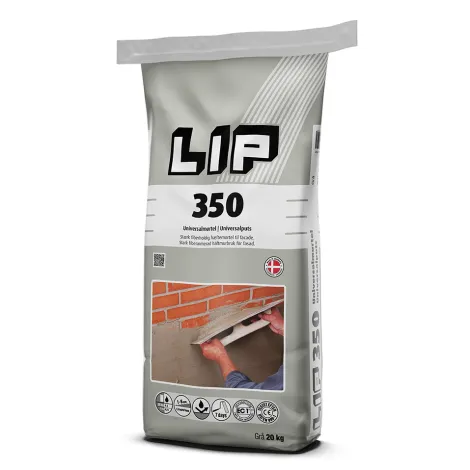 LIP 350 GRÅ UNIVERSALMØRTEL 20KG