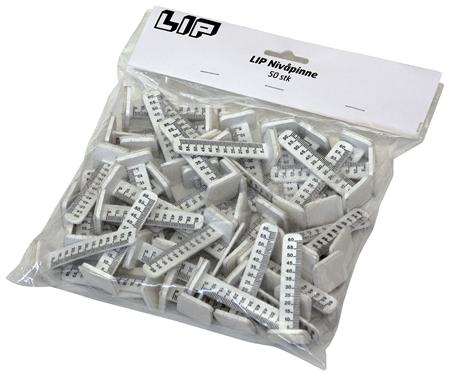 LIP 80MM NIVÅPINNE, 50STK