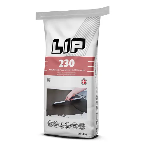 LIP 230 HURTIGHERDENDE FINSPARKELMASSE (0-10MM), 15KG