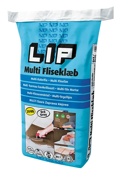 20KG LIP MULTI FLISLIM, GRÅ
